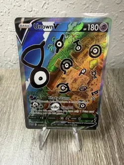 Unown V - 177/195 Silver Tempest Alternate Art Pokemon - NM - Image 1