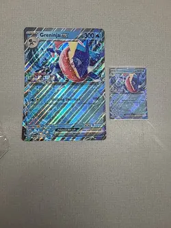 JUMBO Greninja ex 041/142 STAMPED Stellar Crown Double Rare Pokemon FREE SHIPPIN - Image 1