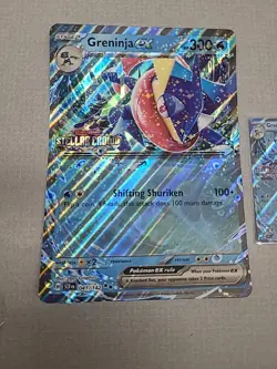 JUMBO Greninja ex 041/142 STAMPED Stellar Crown Double Rare Pokemon FREE SHIPPIN - Image 2