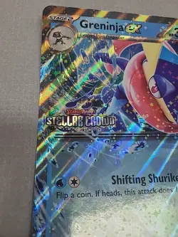 JUMBO Greninja ex 041/142 STAMPED Stellar Crown Double Rare Pokemon FREE SHIPPIN - Image 4