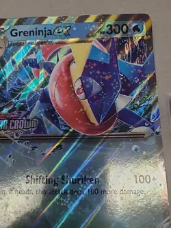 JUMBO Greninja ex 041/142 STAMPED Stellar Crown Double Rare Pokemon FREE SHIPPIN - Image 5