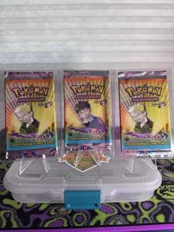 Pokemon Gym Heroes First Ed - EMPTY Booster Packs - Image 1