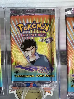 Pokemon Gym Heroes First Ed - EMPTY Booster Packs - Image 3