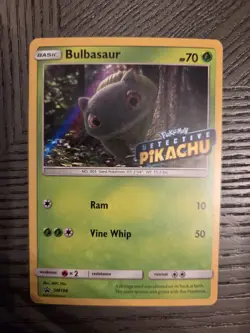 Bulbasaur 2019 (Detective Pikachu Stamped) SM198 Sm Holo Pokemon - Image 1