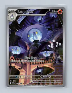Lampent 102/086 Illustration Rare White Flare Pokemon Near Mint - Image 1