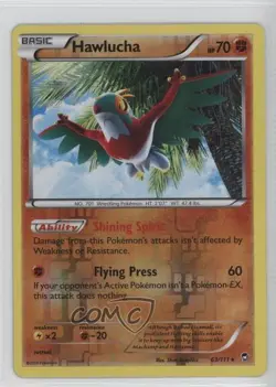 Hawlucha Reverse Foil Pokemon XY Furious Fists #63 - Image 1