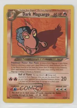 Dark Magcargo Pokemon Neo Destiny #18 2002 - Image 1