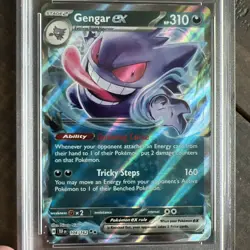 2024 POKEMON TEF EN-TEMPORAL FORCES #104 GENGAR EX PSA 9 - Image 2
