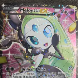 Pokemon TCG Meloetta EX RC25/RC25 Legendary Treasures Radiant Collection Holo LP - Image 4