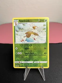 Sawsbuck 012/198 Pokemon Swsh06: Sword & Shield Chilling Reign Rare Reverse Holo - Image 1