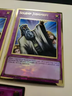 3x Yu-Gi-Oh! Solemn Judgment MAGO-EN051 1st Edition NM - Image 3