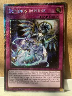 Yugioh - Dominus Impulse RA05-EN080 Prismatic Secret Rare NM+ condition - Image 2