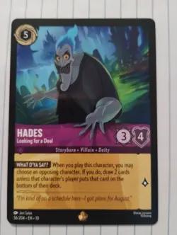 Hades Looking For A Deal 56/204 Disney Lorcana Legendary Whispers In The Well - Image 1