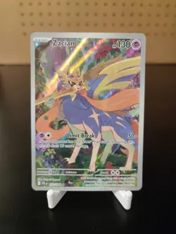 Pokemon TCG Zacian Full Art Ultra Rare Holo Card 100/94 Phantasmal Flames - Image 1