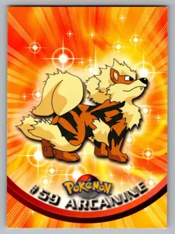 Arcanine #59 Topps Trading Cards Series 1 Pokemon LP - Image 1