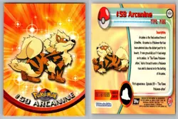 Arcanine #59 Topps Trading Cards Series 1 Pokemon LP - Image 3