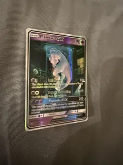 Mewtwo GX 78/73 Secret Rare Shining Legends Holo LP Pokemon Card - Image 3