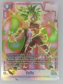 Kefla FB08-034 Alternate Art Saiyans Pride Dragon Ball English Card Fusion World - Image 1