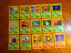 Pokemon 1999 1st edition Jungle Uncommon and Common card set, nm-mint condition - Image 1
