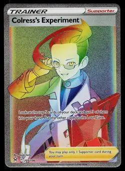 Pokemon Card - Colress's Experiment Lost Origin 205/196 Rare Rainbow 2022 - Image 1