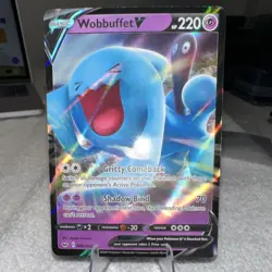 Pokemon Wobbuffet V Holo Ultra Rare Card Swsh01 086/202 220 HP - Image 1