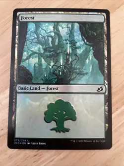 MTG Forest #273 Ikoria: Lair of Behemoths FOIL IKO NM/M - Image 1