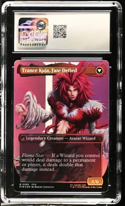 KUJA, GENOME SORCERER Final Fantasy Borderless Foil Rare CGC 8.5 MTG EDH [NOS] - Image 2