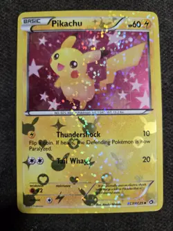 Pokemon Pikachu TCG RC7/RC25 Legendary Treasures Holo Card 2013 - Image 1