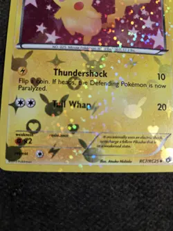 Pokemon Pikachu TCG RC7/RC25 Legendary Treasures Holo Card 2013 - Image 3