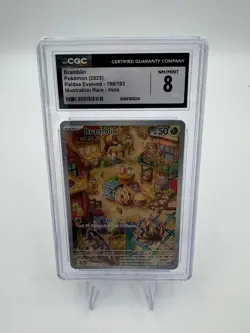Pokemon 2023 Bramblin Paldea Evolved 198/193 IR HOLO CGC 8 - Image 1