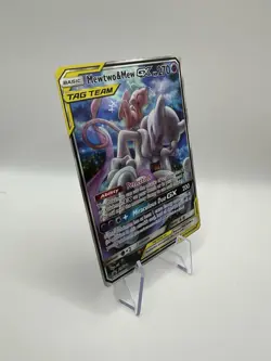 Pokemon Mewtwo and Mew GX SM191 Sun And Moon HP (See Pictures For Condition) - Image 5