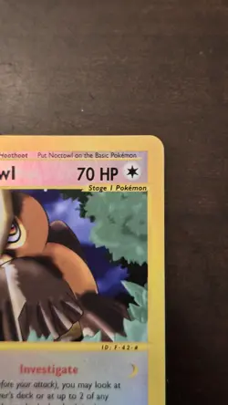 Noctowl 40/144 Reverse Holo Pokemon Skyridge -NM - Image 3