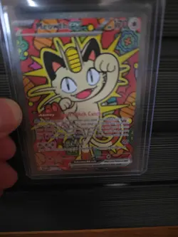 Pokemon TCG Meowth EX 121/88 SIR Special Illustration Rare Perfect Order - Image 3