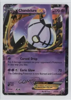 Chandelure EX Pokemon Black & White Legendary Treasures #77 - Image 1