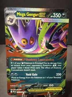 Pokemon TCG Mega Gengar EX 56/94 Phantasmal Flames Mint/NM English - Image 1