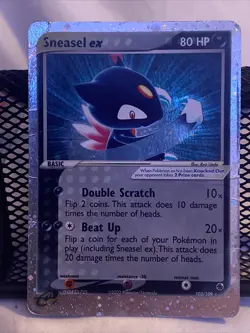 Pokemon TCG Sneasel ex EX Ruby and Sapphire 103/109 Holo Ultra Rare - Image 1