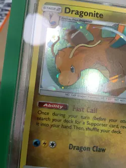 Dragonite Holo #119 PSA 9 2019 Pokemon Sun & Moon Team Up Cosmos Holo 🩸 & Swirl - Image 3