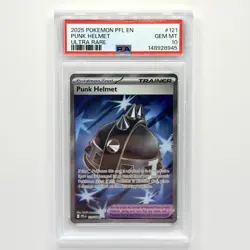 Pokemon TCG Punk Helmet 121/094 Ultra Rare Phantasmal Flames PSA 10 Gem Mint - Image 1