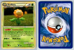Sunflora 31/123 Rare HeartGold & SoulSilver Pokemon MP - Image 3