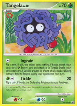 Tangela 78/100 Common Stormfront Pokemon LP - Image 4