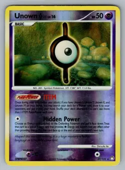 Unown [I] 37/123 Rare Mysterious Treasures Pokemon MP - Image 1