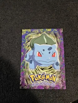 Pokemon Topps Bulbasaur Non-Holo E1 of 12 Blue Logo - Image 1