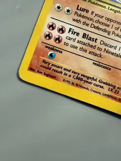 MP 2000 Pokemon Base Set 2 Ninetales Holo Rare #13/130 - Image 2