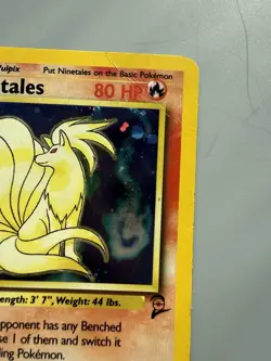 MP 2000 Pokemon Base Set 2 Ninetales Holo Rare #13/130 - Image 4