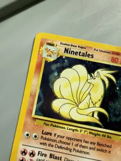 MP 2000 Pokemon Base Set 2 Ninetales Holo Rare #13/130 - Image 5