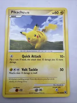 Pokemon TCG Pikachu Majestic Dawn 70/100 Regular Common Non Holo - (MP) - Image 1