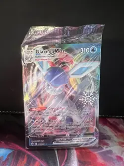 Pokemon TCG Glaceon VMAX Snowflake Stamp Evolving Skies 041/203 Holo Ultra Rare - Image 1