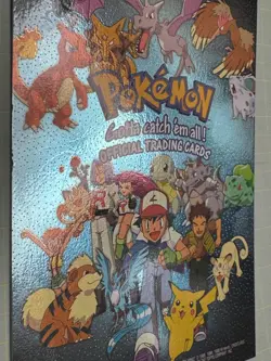 1999 Topps Pokemon Series 1 TV Animation Silver Foil Checklist Black Logo - Image 3