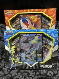 Pokemon Galar Partners V Box Set of 3 (Cinderace V Inteleon V Rillaboom V) - Image 2