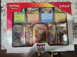 Pokemon TCG Scarlet & Violet 151 5-Pack of Mini Tins and 4 Promos Costco Bundle - Image 1